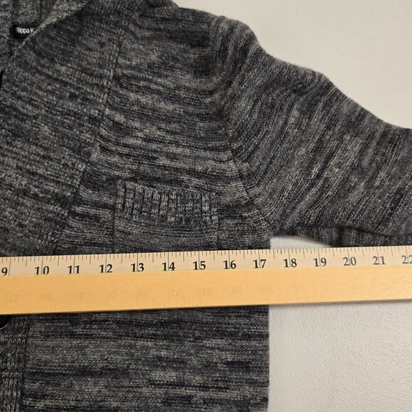 Filippa K Men's Wool  Laine  Cardigan Size Small Gray Black - Picture 5 of 10